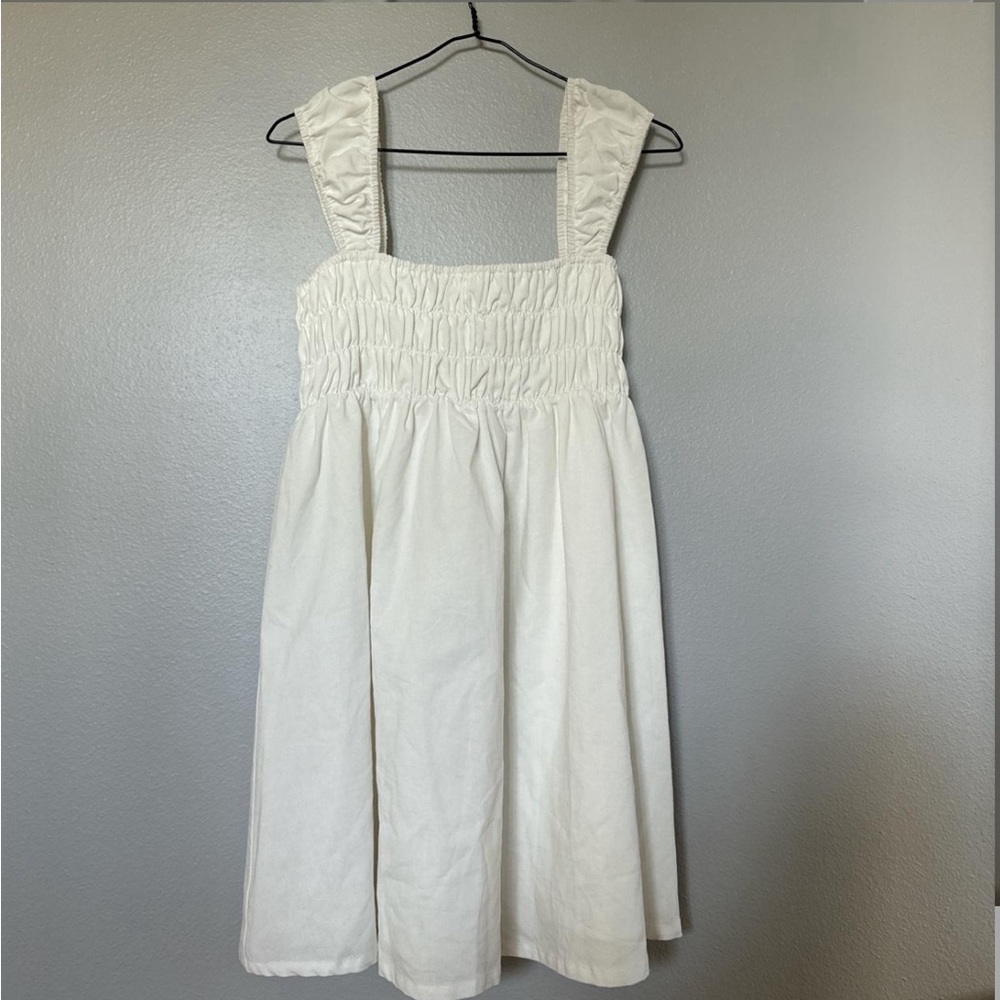 White Summer Mid Dress